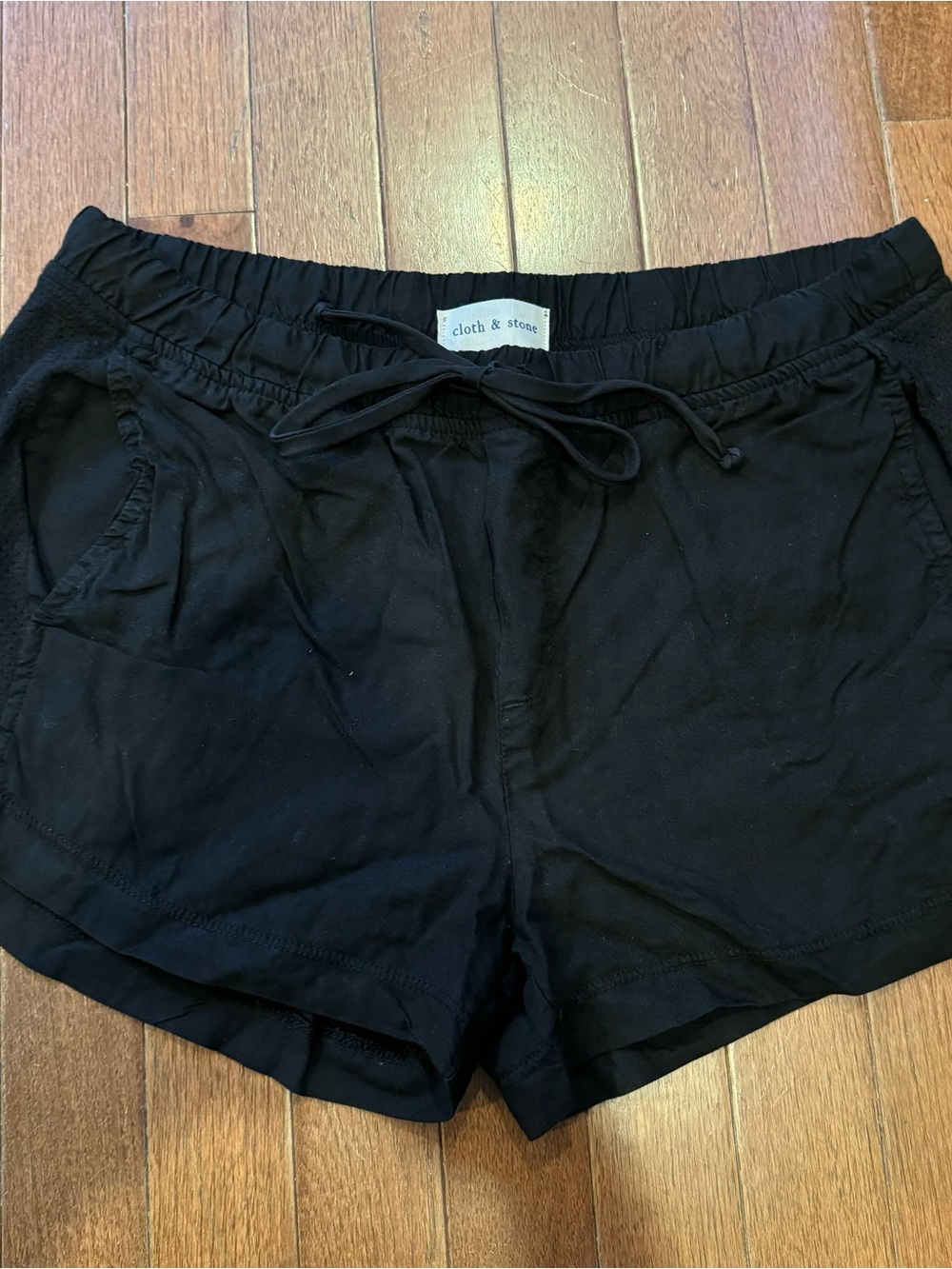 cloth & stone Black Women's Casual Drawstring Shorts